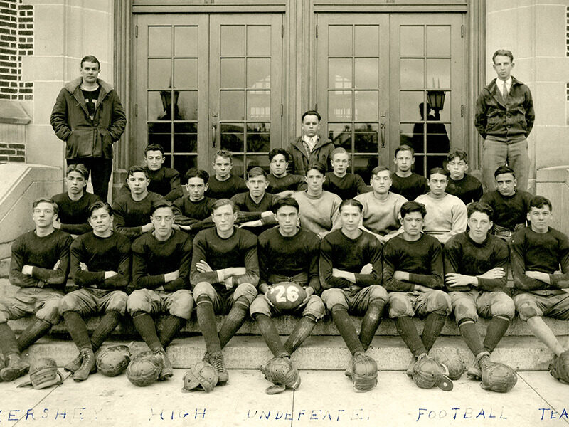 The 1926 Hershey High School football team, which included several Hershey Industrial School students.