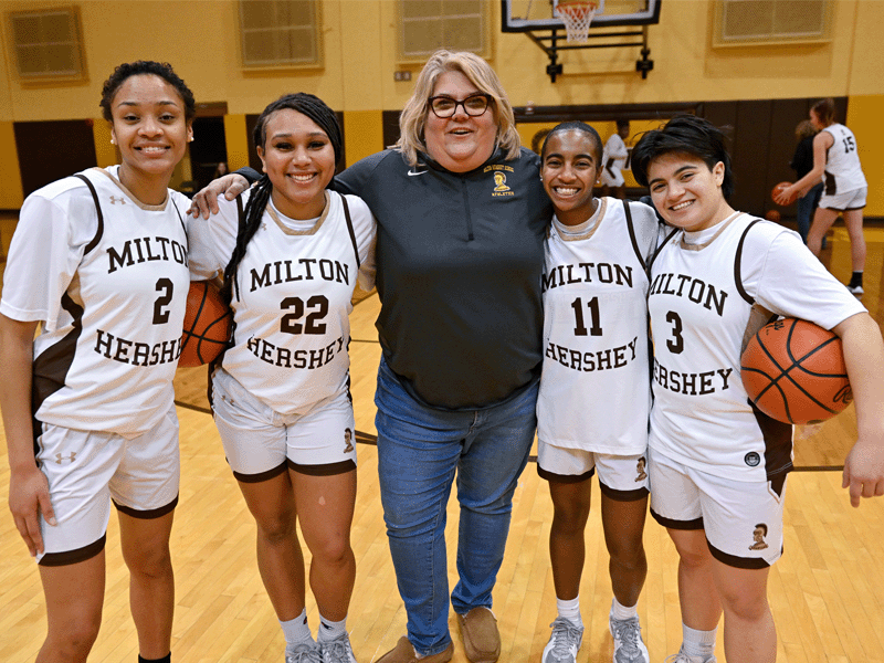 The Milton Hershey School Girls Basketball Team recently completed its winter season.