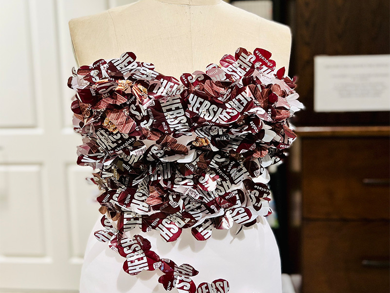 Milton Hershey School housemom creates a dress with her students in honor of Fashion Week