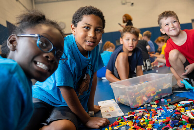 Milton Hershey School students participate in the Lego Masters program.