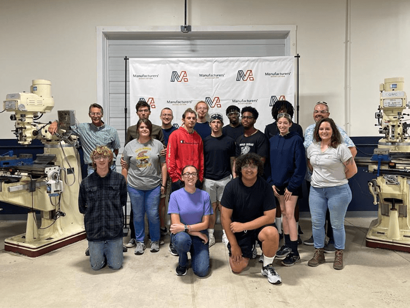Milton Hershey School students visited the Manufacturers' Association in York, Pennsylvania during the pre-apprenticeship program. 