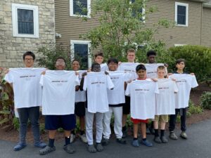 Milton Hershey School Middle Division students with Opening of School t-shirts