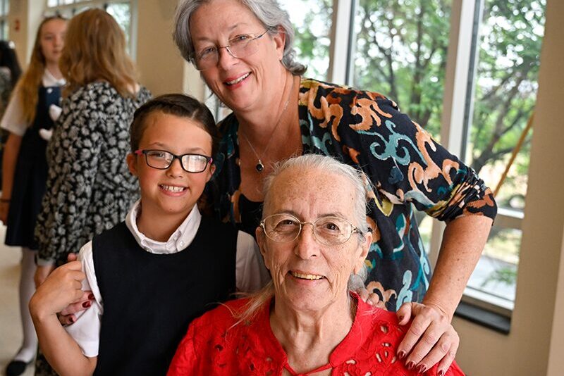 Milton Hershey School student and her family.