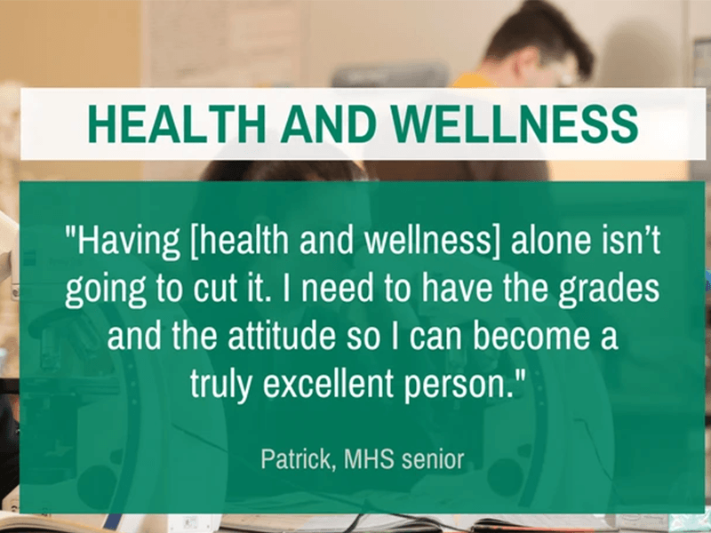 Milton Hershey School senior, Patrick, shares his health and wellness journey.