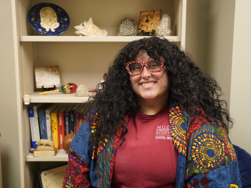 Milton Hershey School social worker Talisa Ramos receives the Emerging Latino Leaders Award.