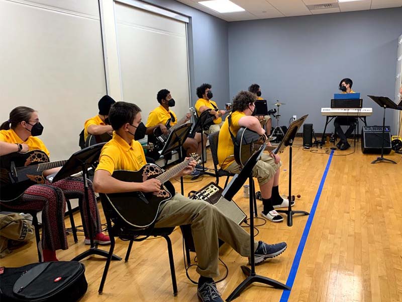 Milton Hershey School guitar students join Spartan Strings Ensemble