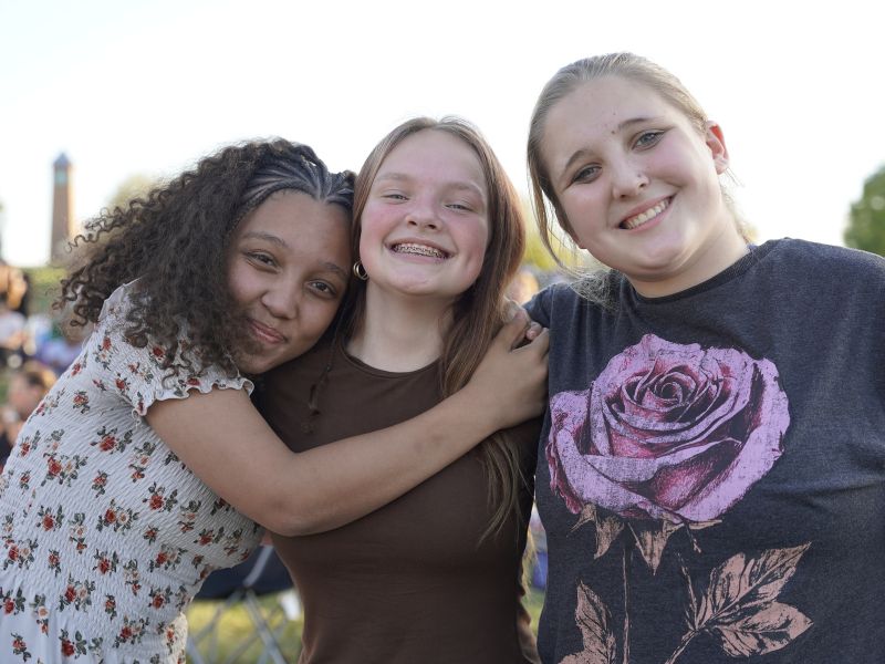 Milton Hershey School special chapel event with Blessing Offor - female students in attendance.