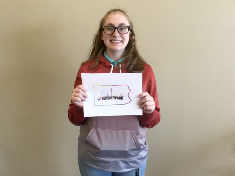 Milton Hershey School senior Autumn Myers '21 participated in HE&R graphic design competition