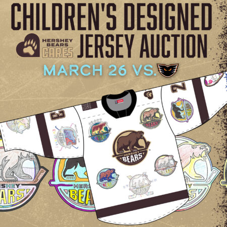 Milton Hershey School students attend Hershey Bears game to see their jersey design in action.