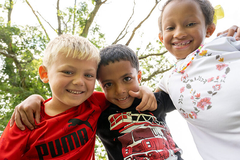 Milton Hershey School students outside during Year-Round Experiences