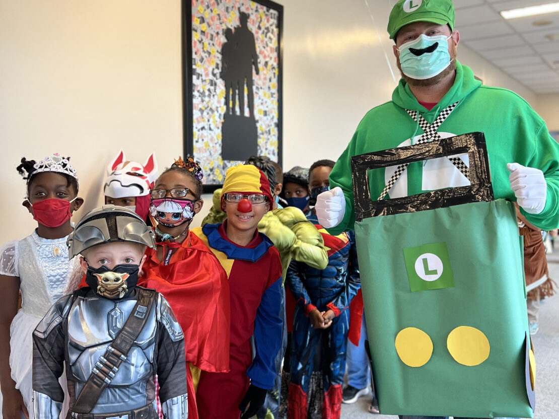 Milton Hershey School Elementary Division students dress up for Halloween parade