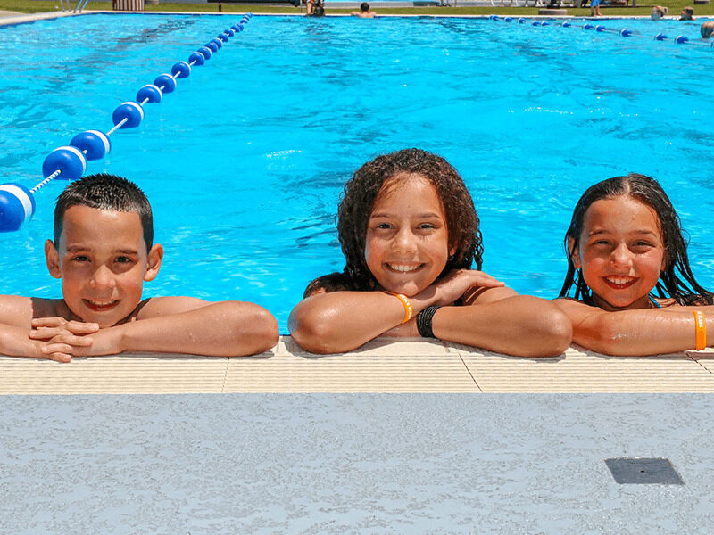 Milton Hershey School students enjoy the on campus pool in the summer.