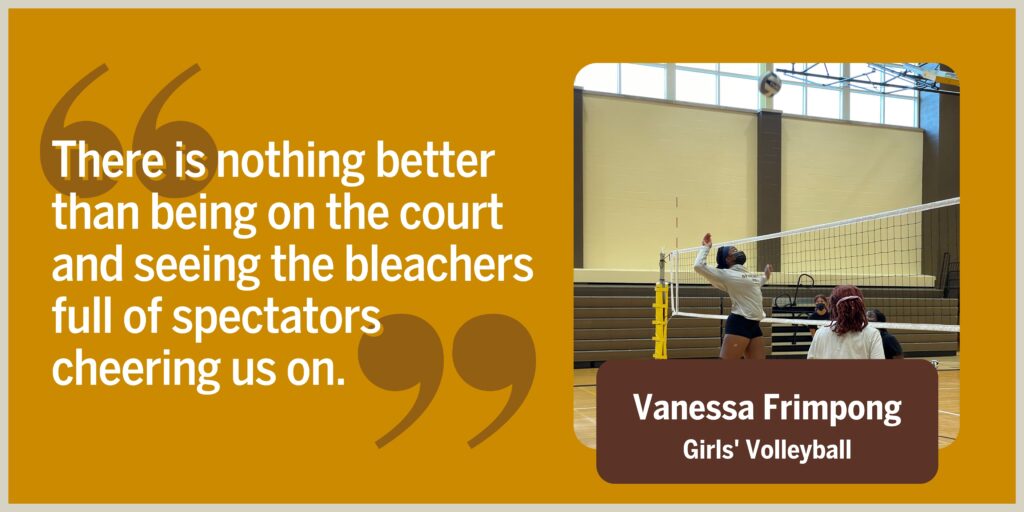 Milton Hershey School senior Vanessa Frimpong volleyball athlete