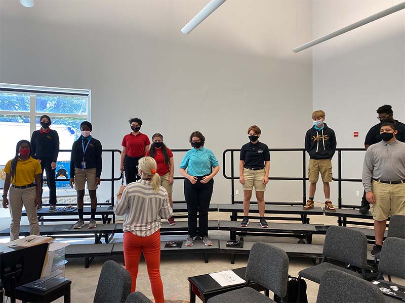 Milton Hershey School VPA students practice choir