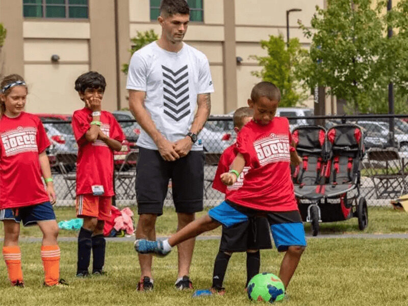 Milton Hershey School students meet and learn from professional soccer player, Christian Pulisic.