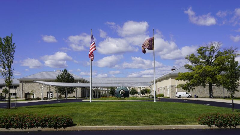 New Milton Hershey School Flag Waves Spartan Pride