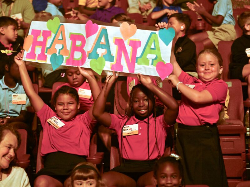 Opening of School Assembly student home sign