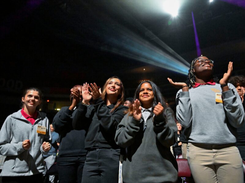 Opening of School Assembly crowd